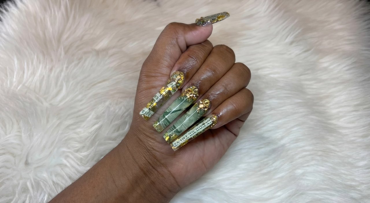 Detailed nail art by Elegant Nails & Spa, Winchester VA